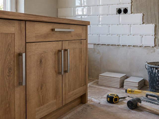 Coordinamos los muebles de cocina para reformas integrales en Caldas de Reis con el resto de la obra