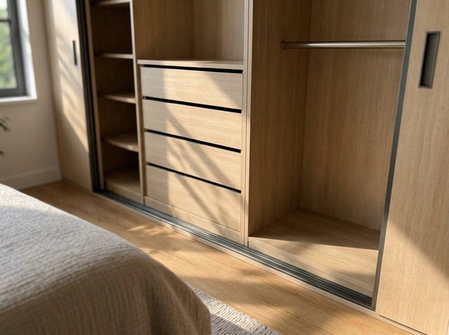 Menos muebles sueltos y más espacio libre en el dormitorio con armarios empotrados en Vigo - Imagen 1