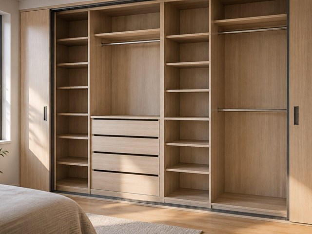 Menos muebles sueltos y más espacio libre en el dormitorio con armarios empotrados en Vigo
