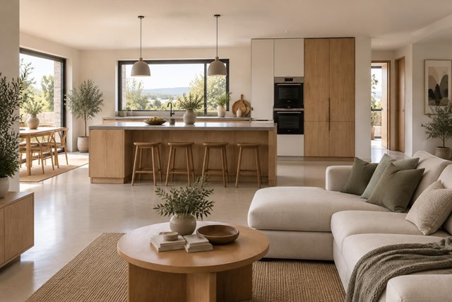 ¿Por qué no unir cocina y zona de estar con una reforma de cocinas abiertas al salón en Cambados? - Imagen 1