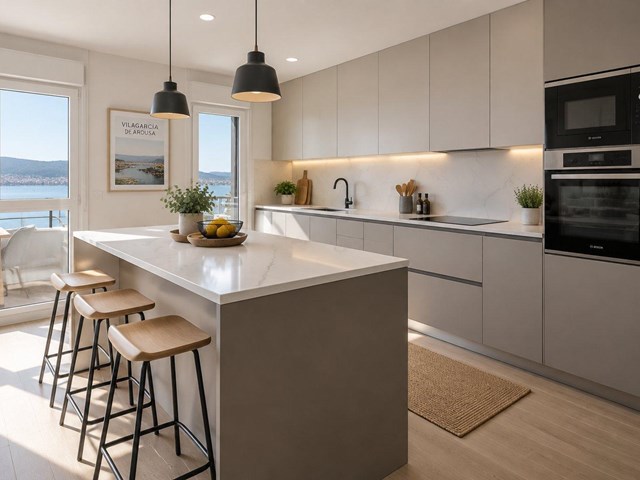 Reforma de cocinas en Vilagarcía de Arousa: obra, instalaciones y acabados en un solo proyecto